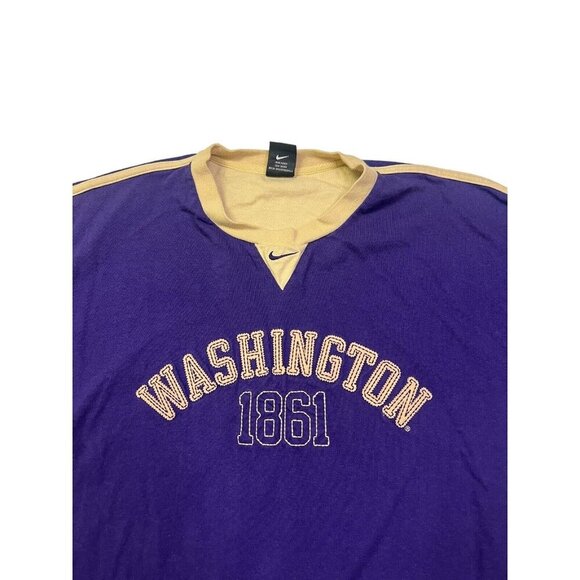 Vtg Nike Washington Huskies Embroidered T Shirt Mens XXL Center Swoosh 90s - Picture 1 of 9